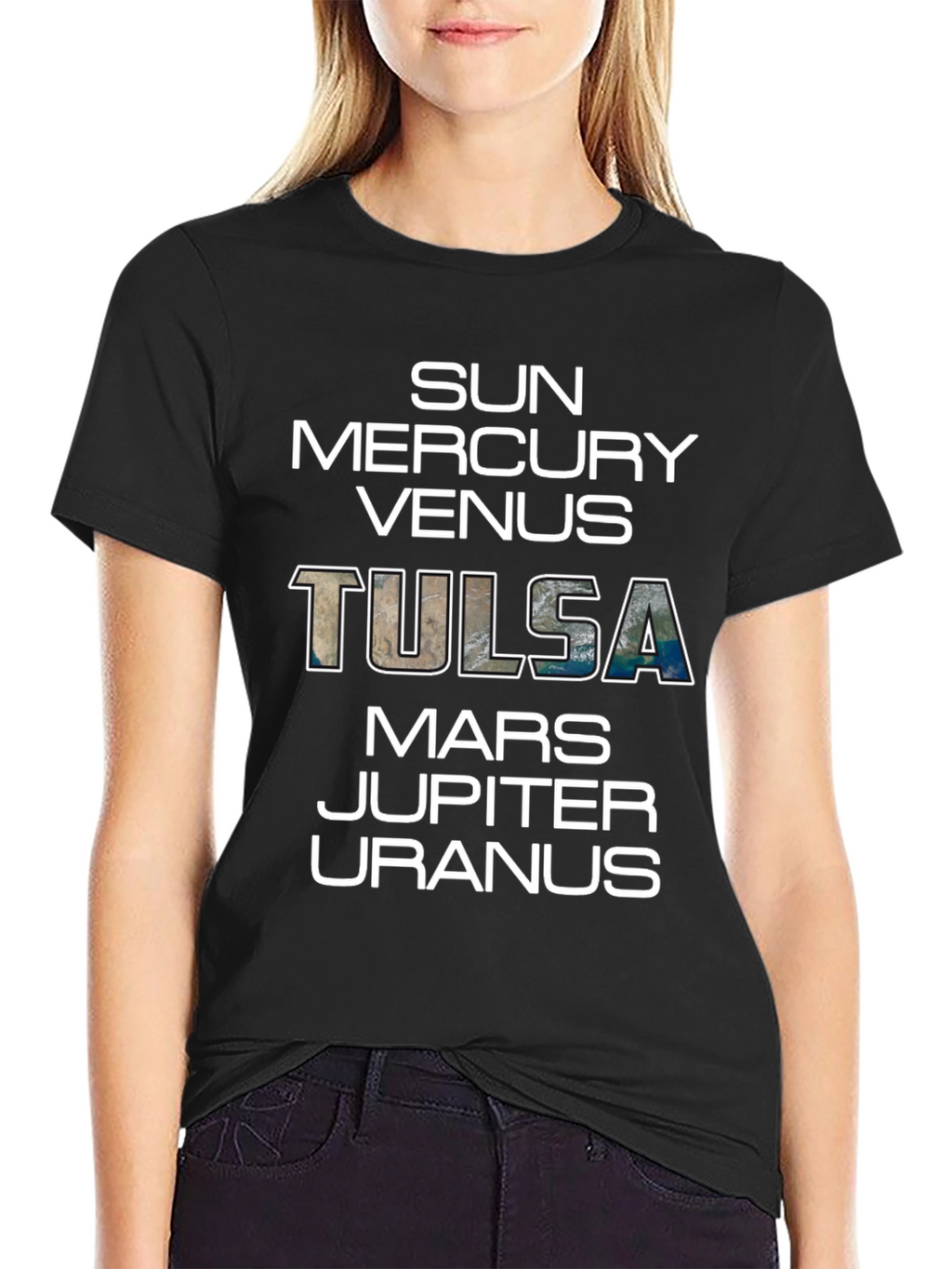 Tulsa Planets Graphic T-Shirt