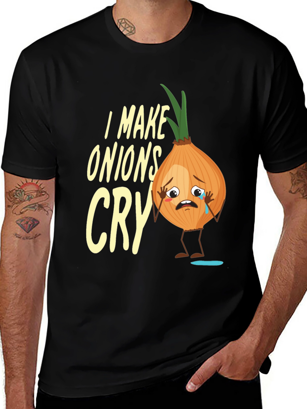 I Make Onions Cry T-Shirt - Funny Foodie Tee