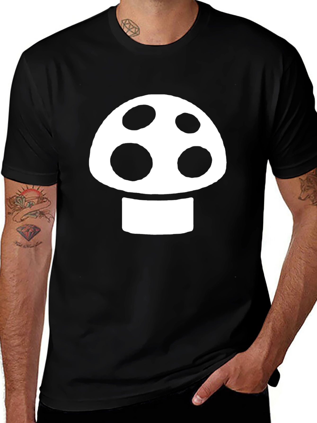 Retro Mushroom Graphic Tee - Gamer Style