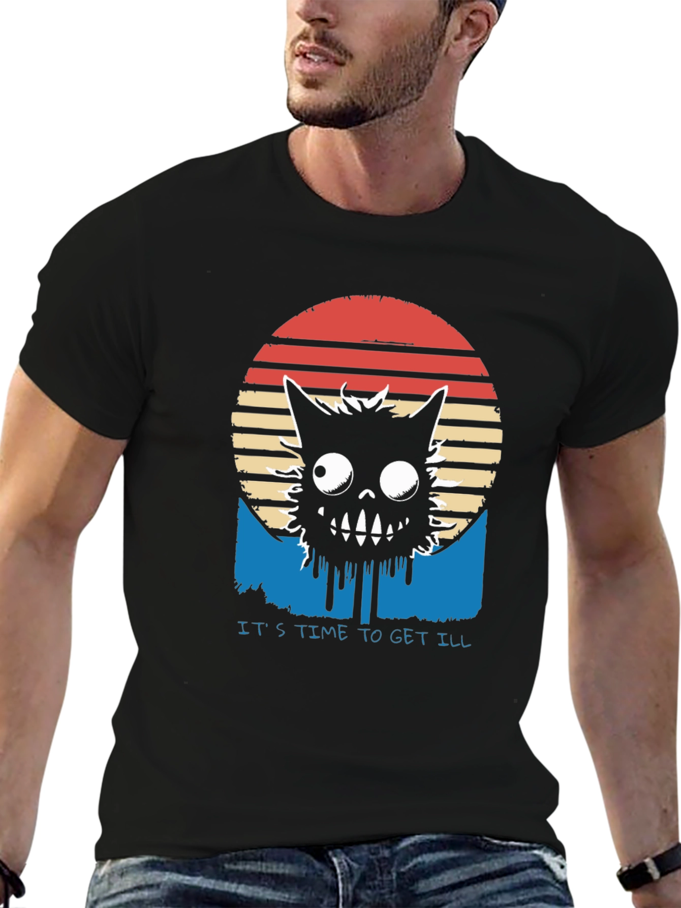Retro Monster Graphic T-Shirt