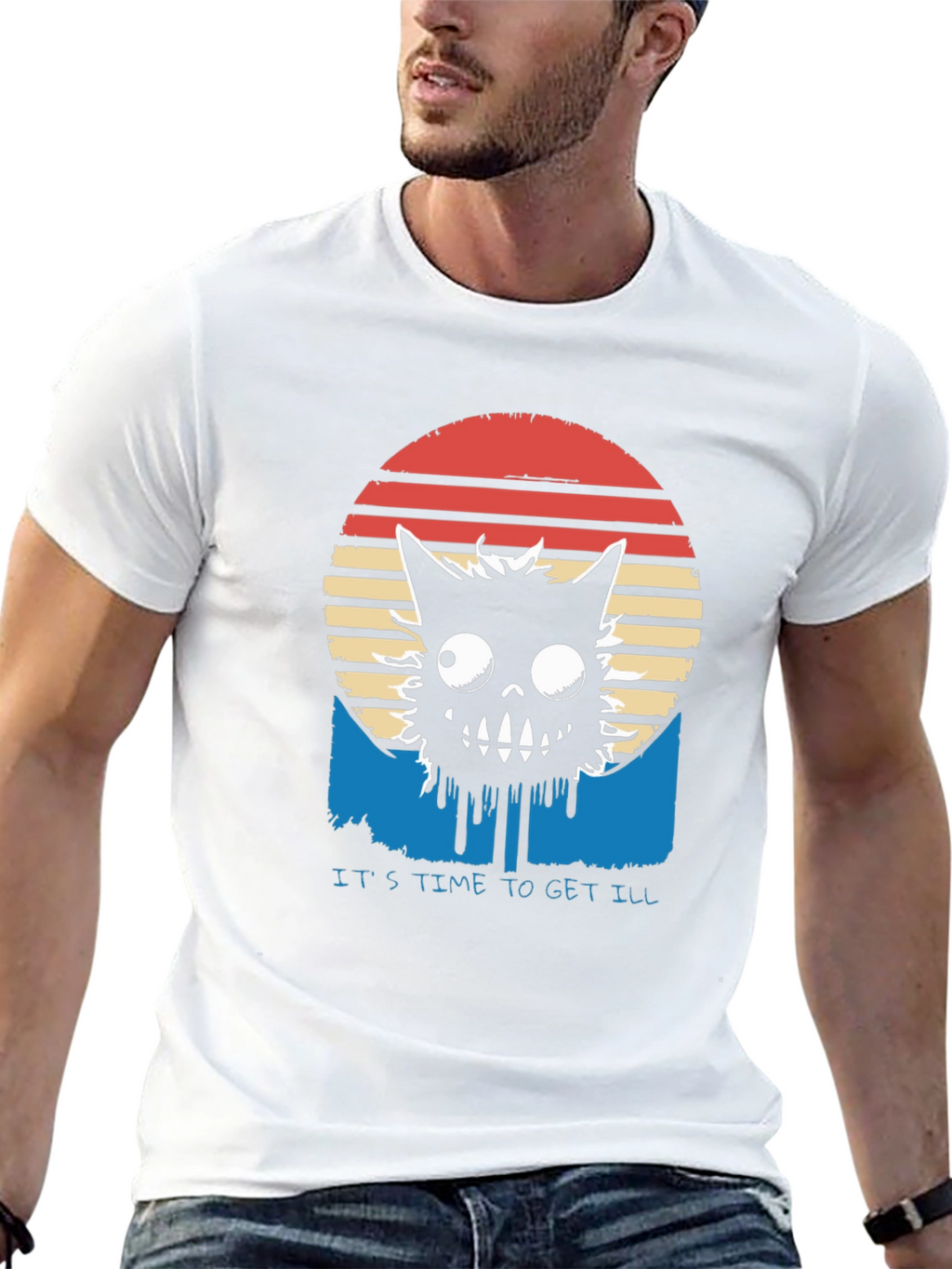 Retro Monster Graphic T-Shirt
