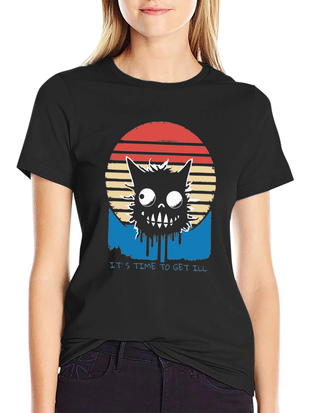Retro Monster Graphic T-Shirt