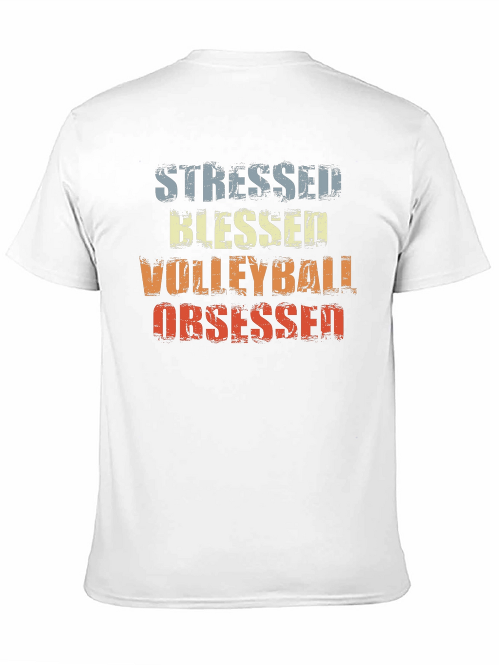 Stressed Blessed Volleyball Obsessed Graphic Tee