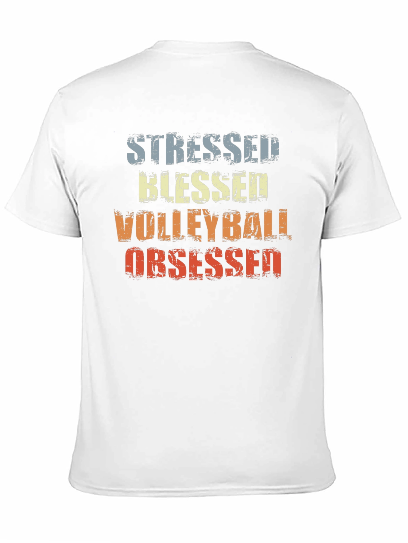 Stressed Blessed Volleyball Obsessed Graphic Tee