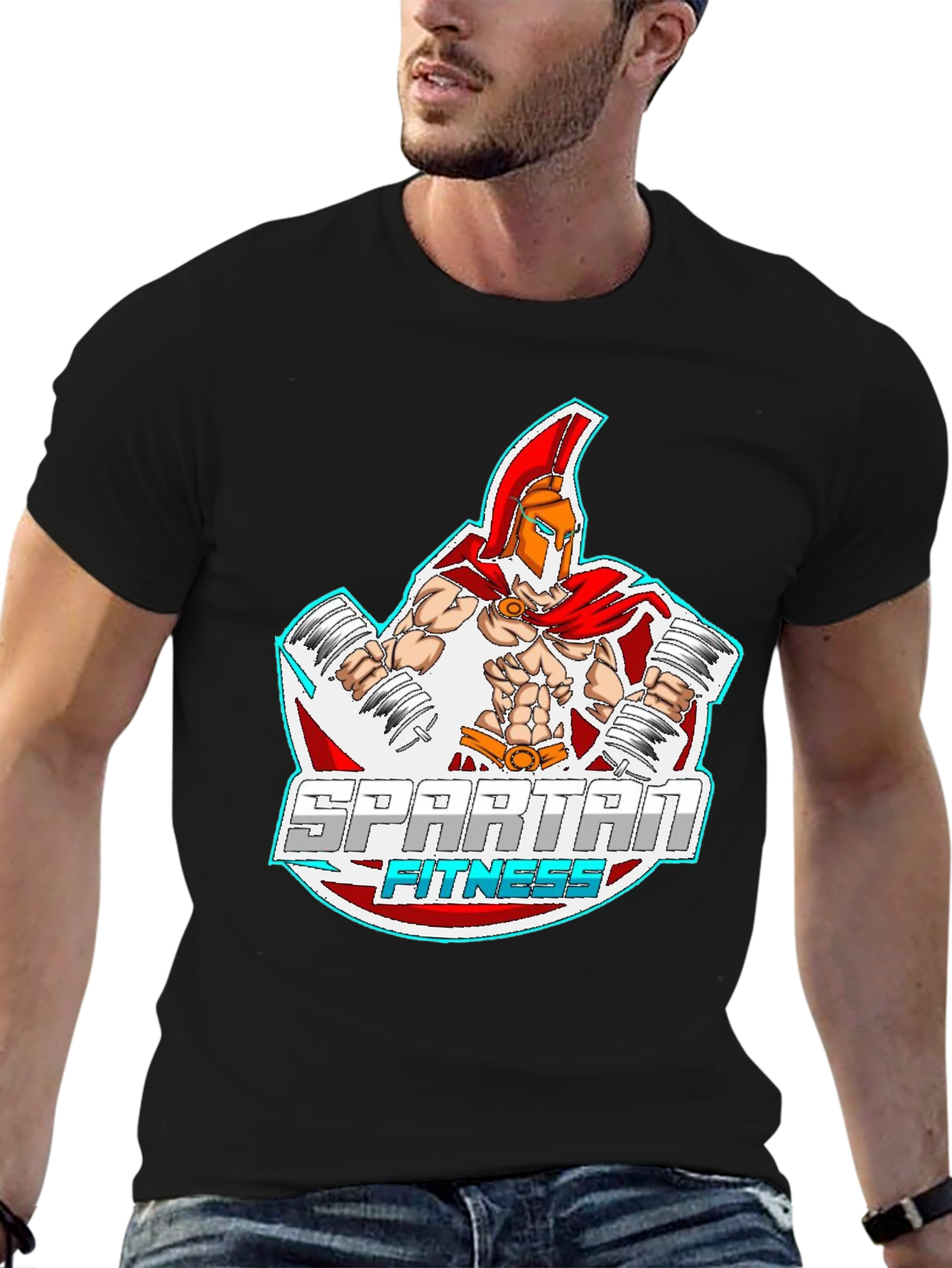 Spartan Fitness Graphic T-Shirt - Workout Motivation