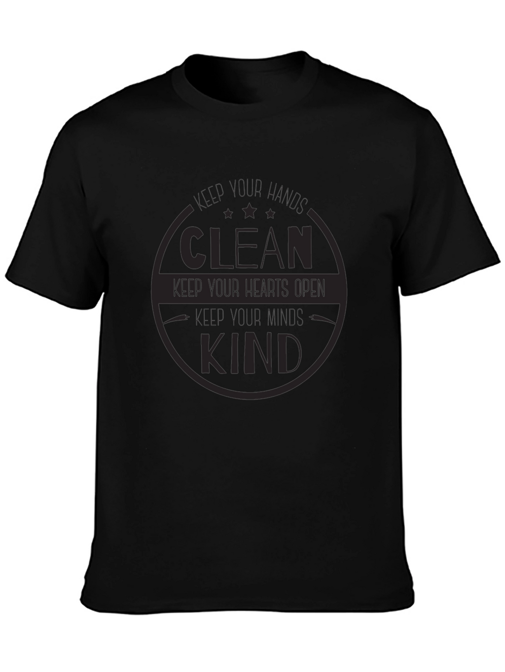 Clean Kind Heart T-Shirt - Soft Black Tee