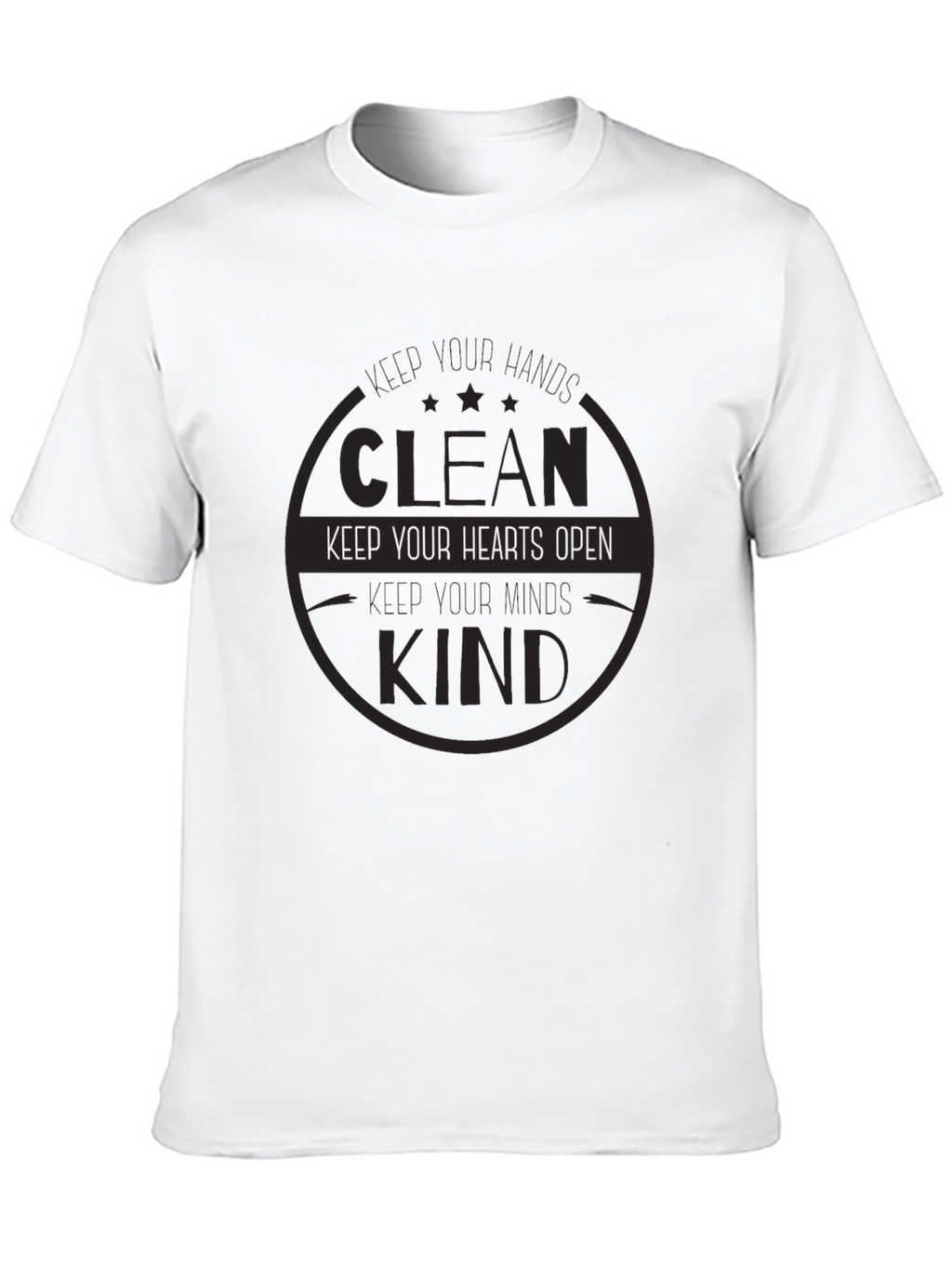 Clean Kind Heart T-Shirt - Soft Black Tee