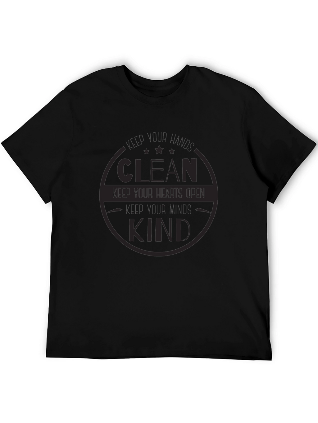 Clean Kind Heart T-Shirt - Soft Black Tee
