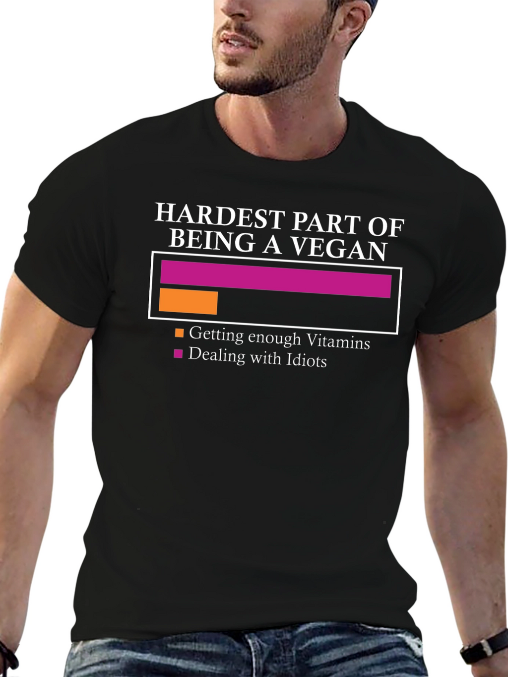 Vegan Humor T-Shirt: Dealing with Idiots Edition