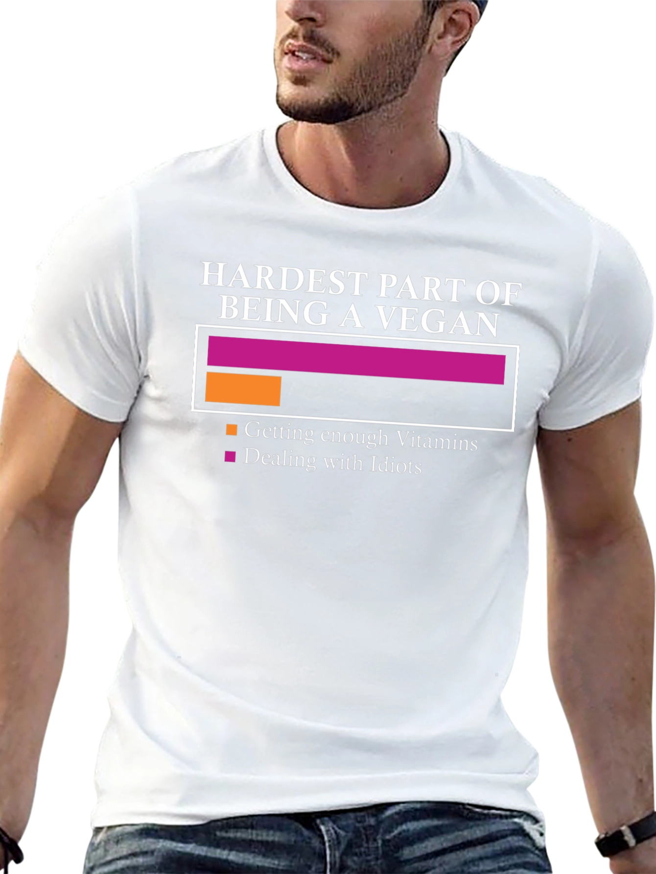 Vegan Humor T-Shirt: Dealing with Idiots Edition