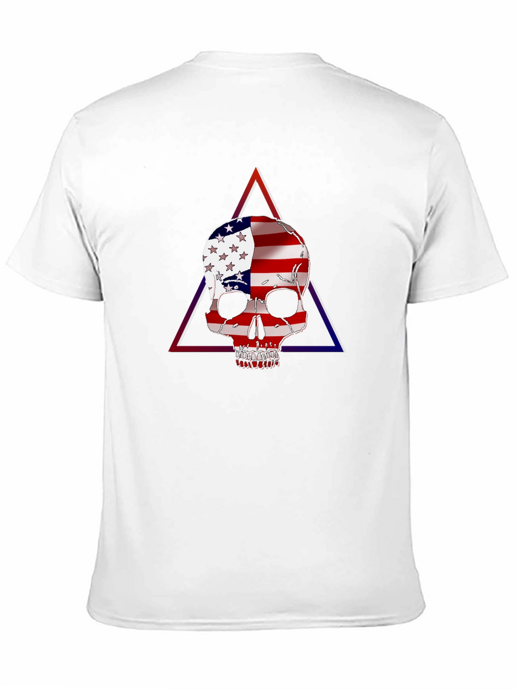 USA Flag Skull Graphic T-Shirt - Patriotic Fashion
