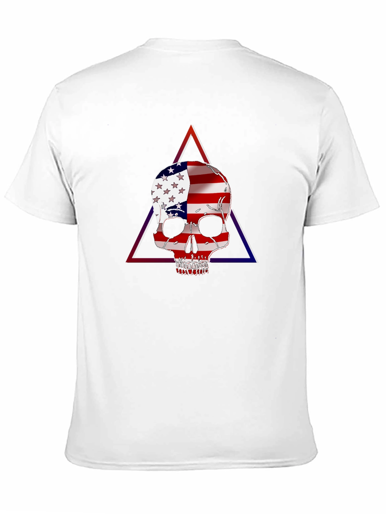 USA Flag Skull Graphic T-Shirt - Patriotic Fashion