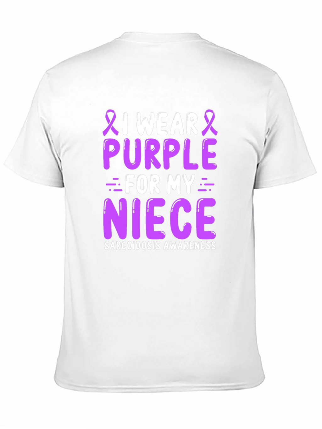 Purple Sarcoidosis Awareness Niece T-Shirt