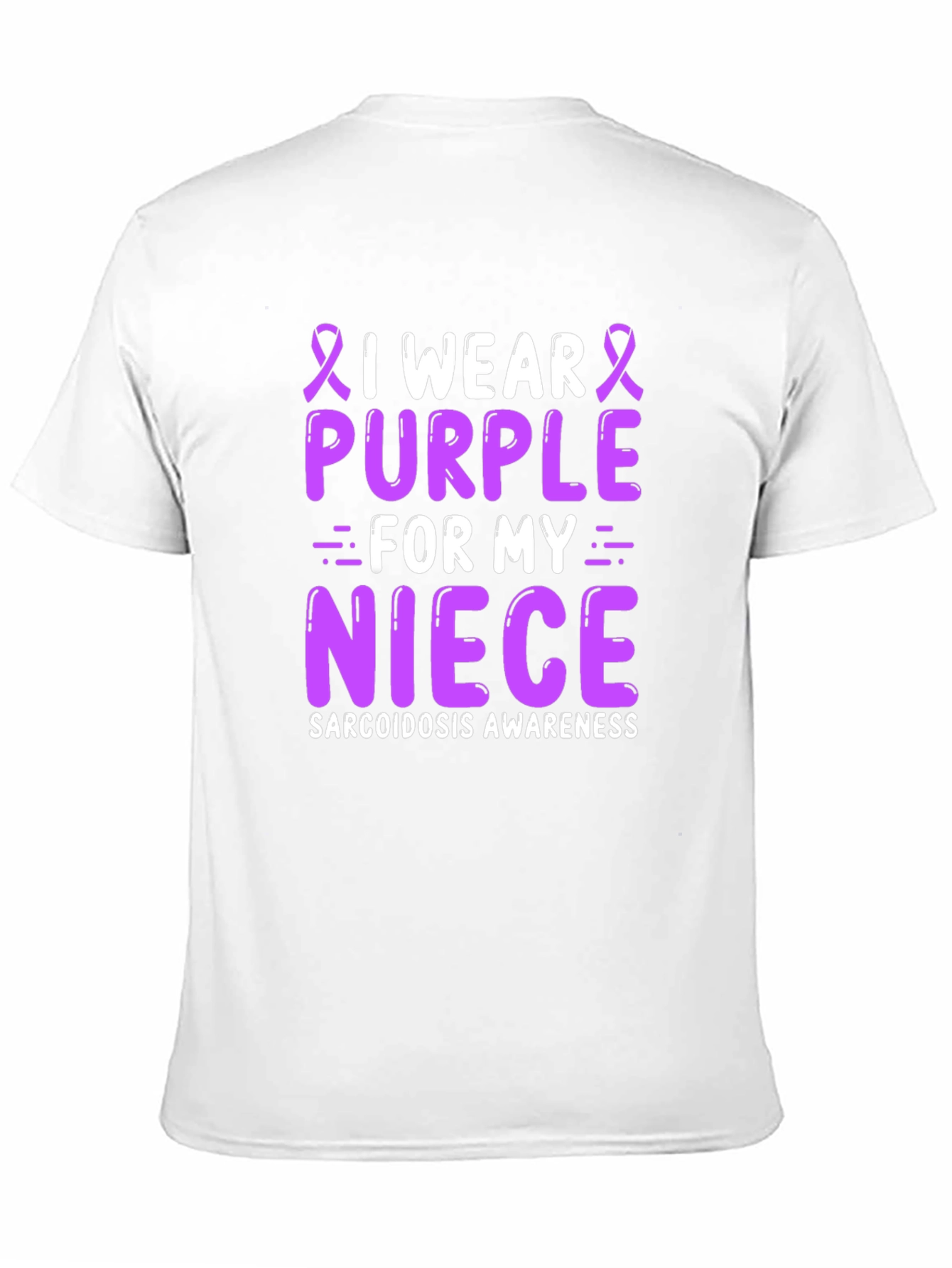 Purple Sarcoidosis Awareness Niece T-Shirt