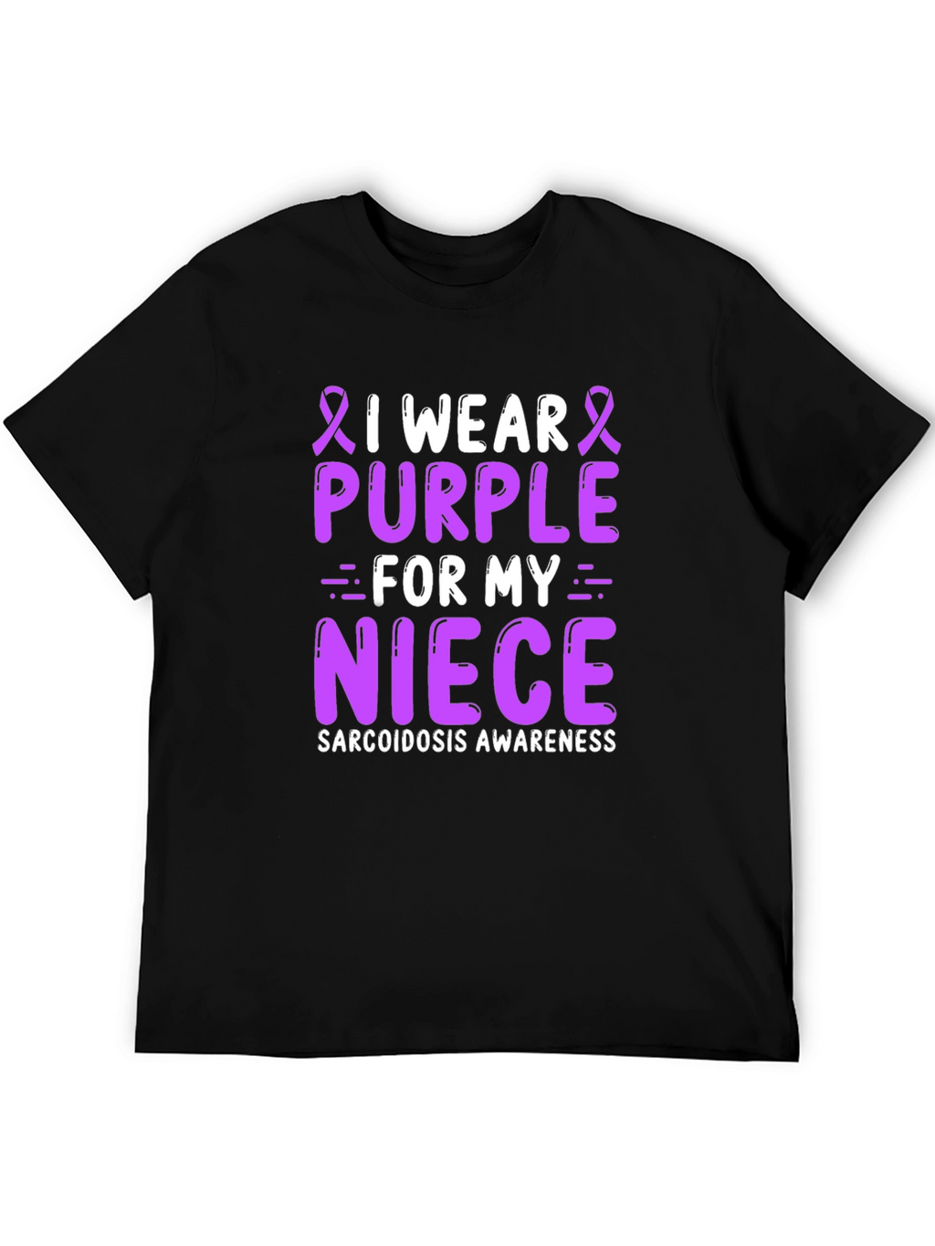 Purple Sarcoidosis Awareness Niece T-Shirt