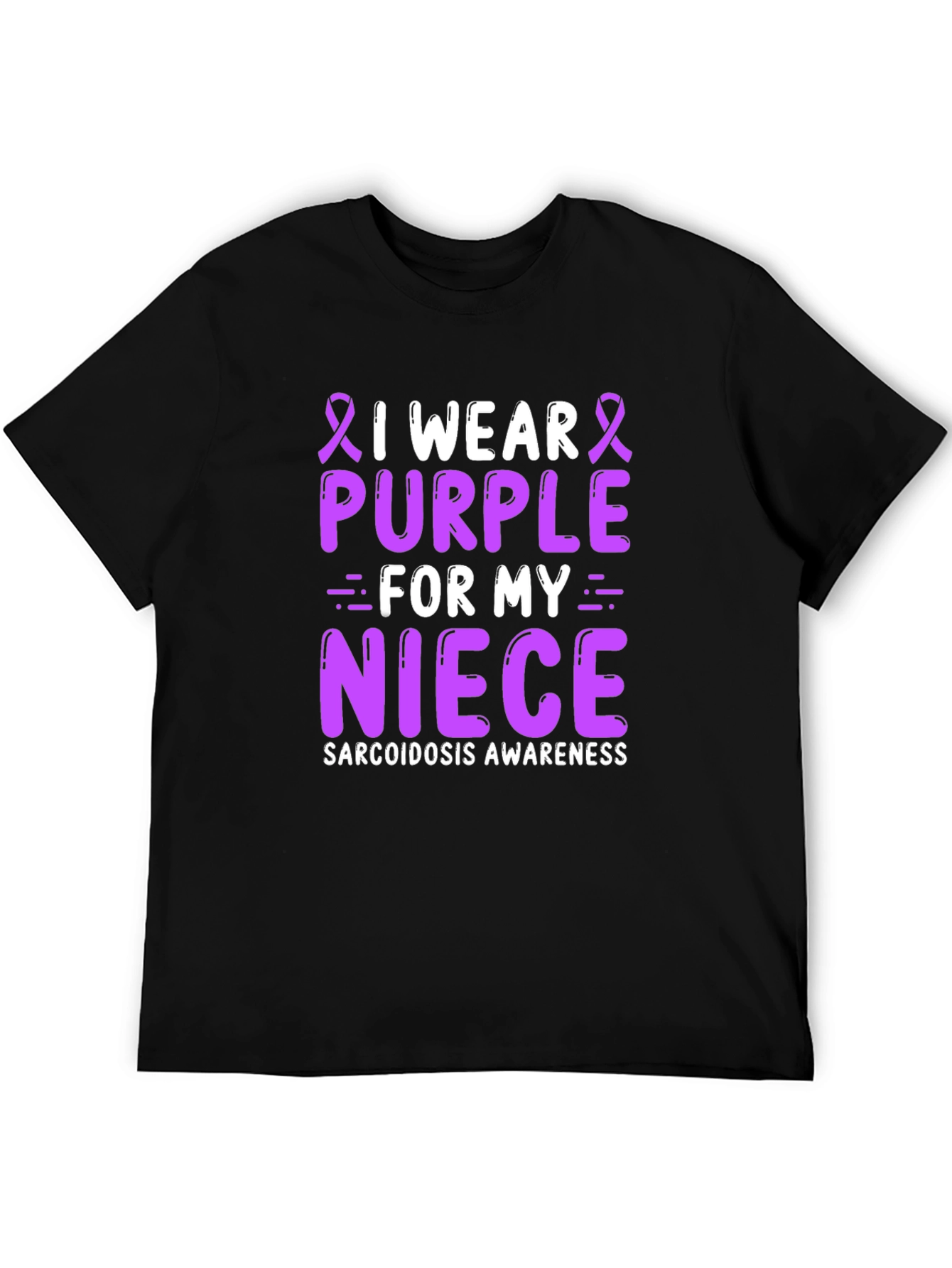 Purple Sarcoidosis Awareness Niece T-Shirt