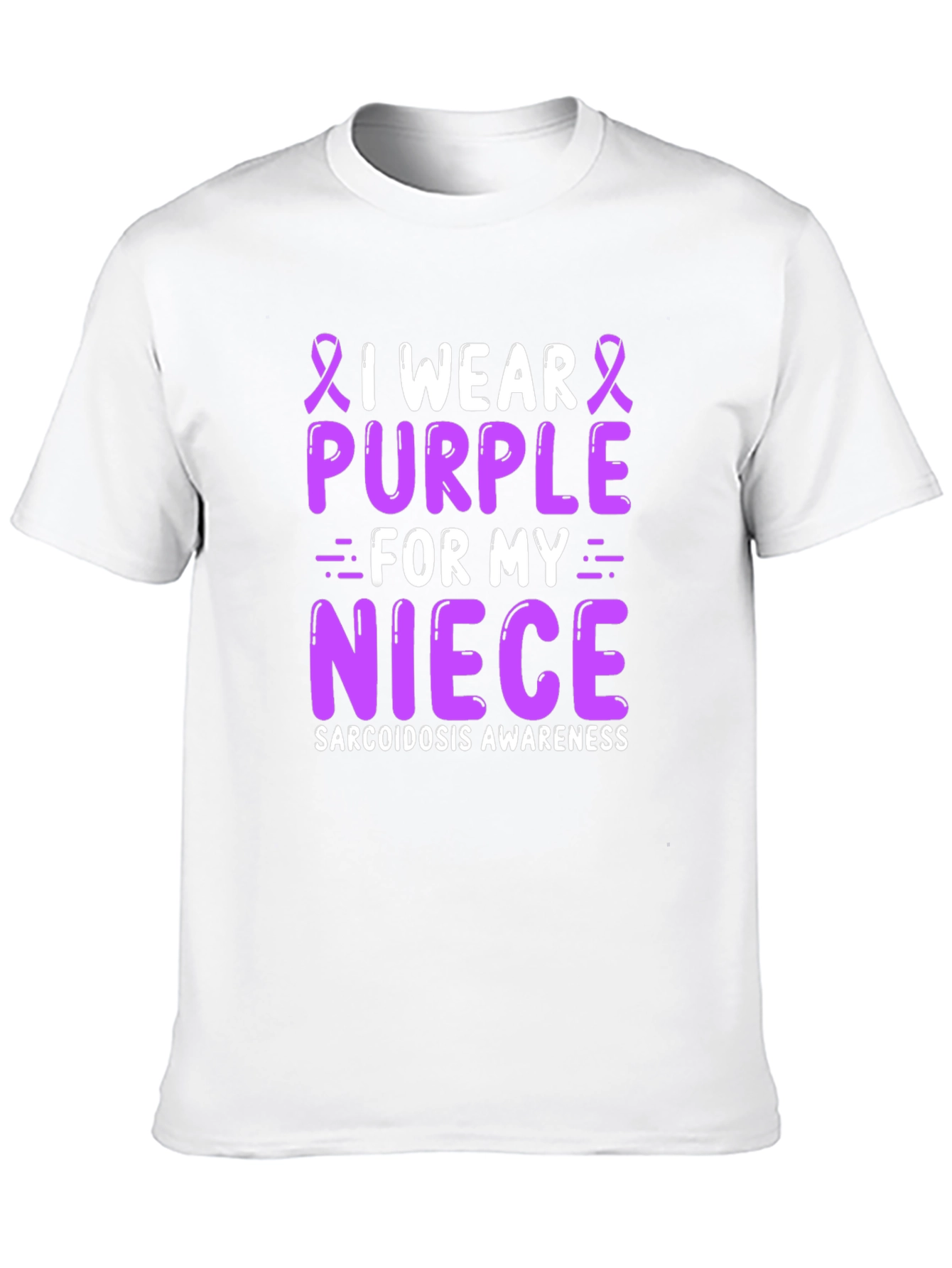 Purple Sarcoidosis Awareness Niece T-Shirt