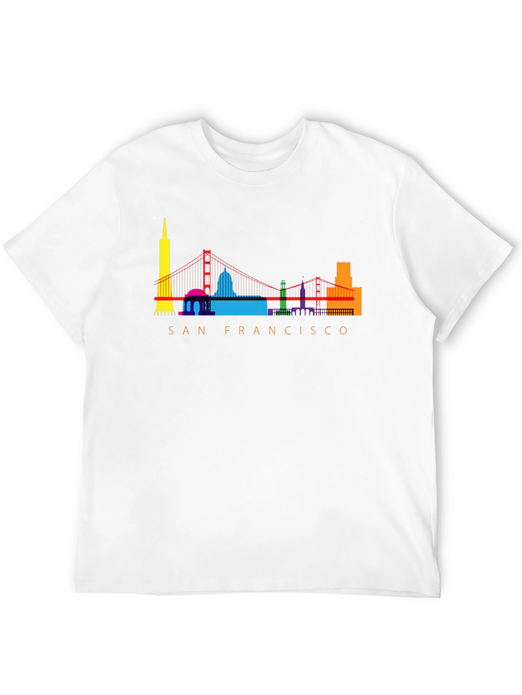 San Francisco Skyline Graphic Tee - Black Cotton Blend