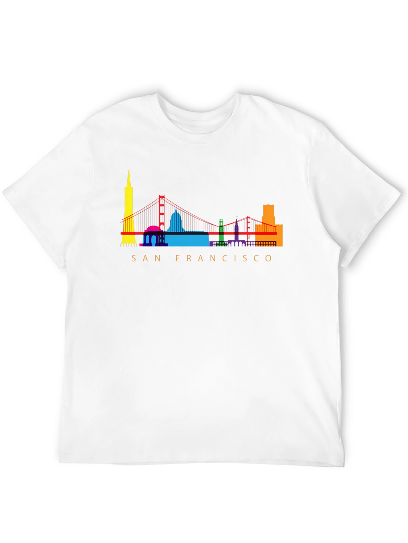 San Francisco Skyline Graphic Tee - Black Cotton Blend