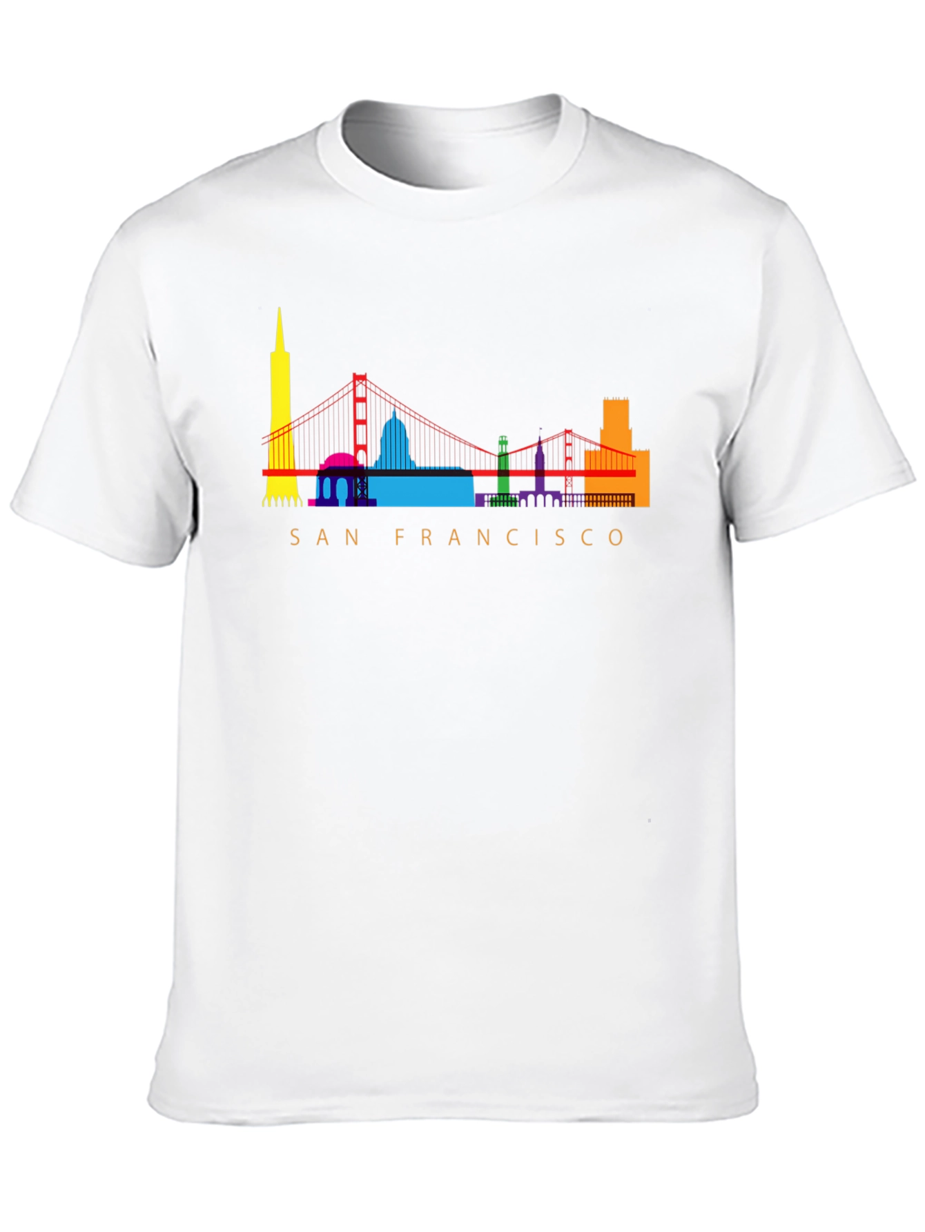 San Francisco Skyline Graphic Tee - Black Cotton Blend