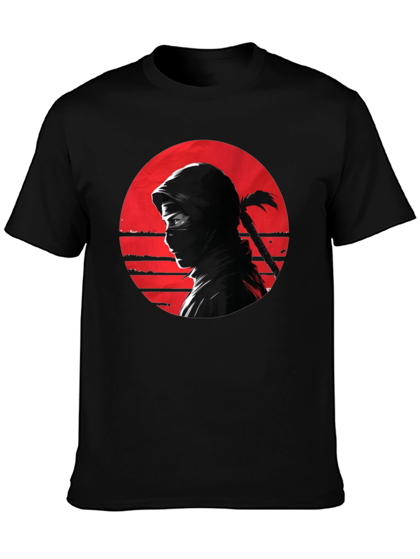 Ninja Sunset Graphic Tee - Black