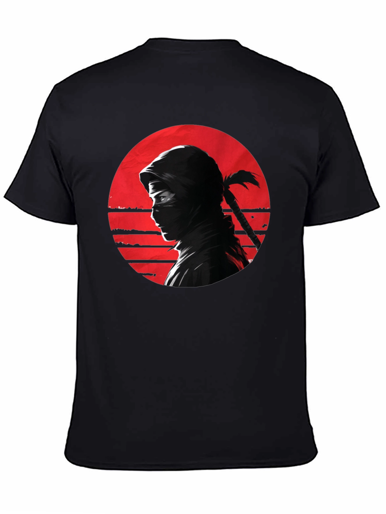 Ninja Sunset Graphic Tee - Black