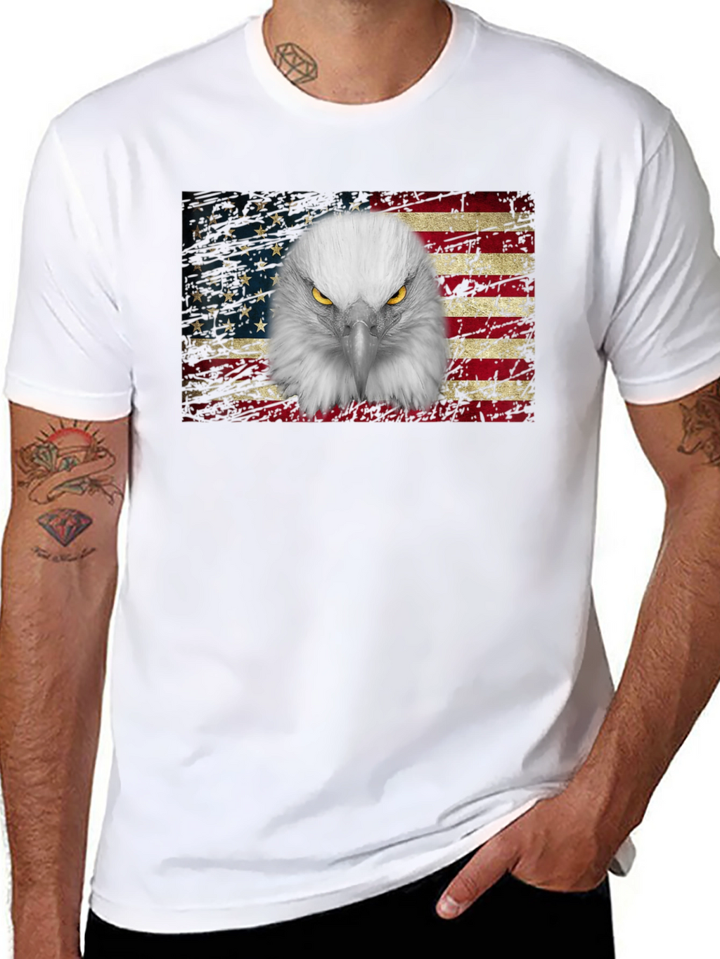 Eagle Flag Graphic T-Shirt