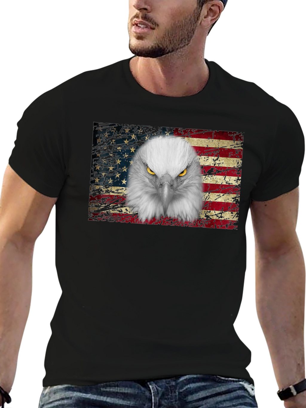 Eagle Flag Graphic T-Shirt