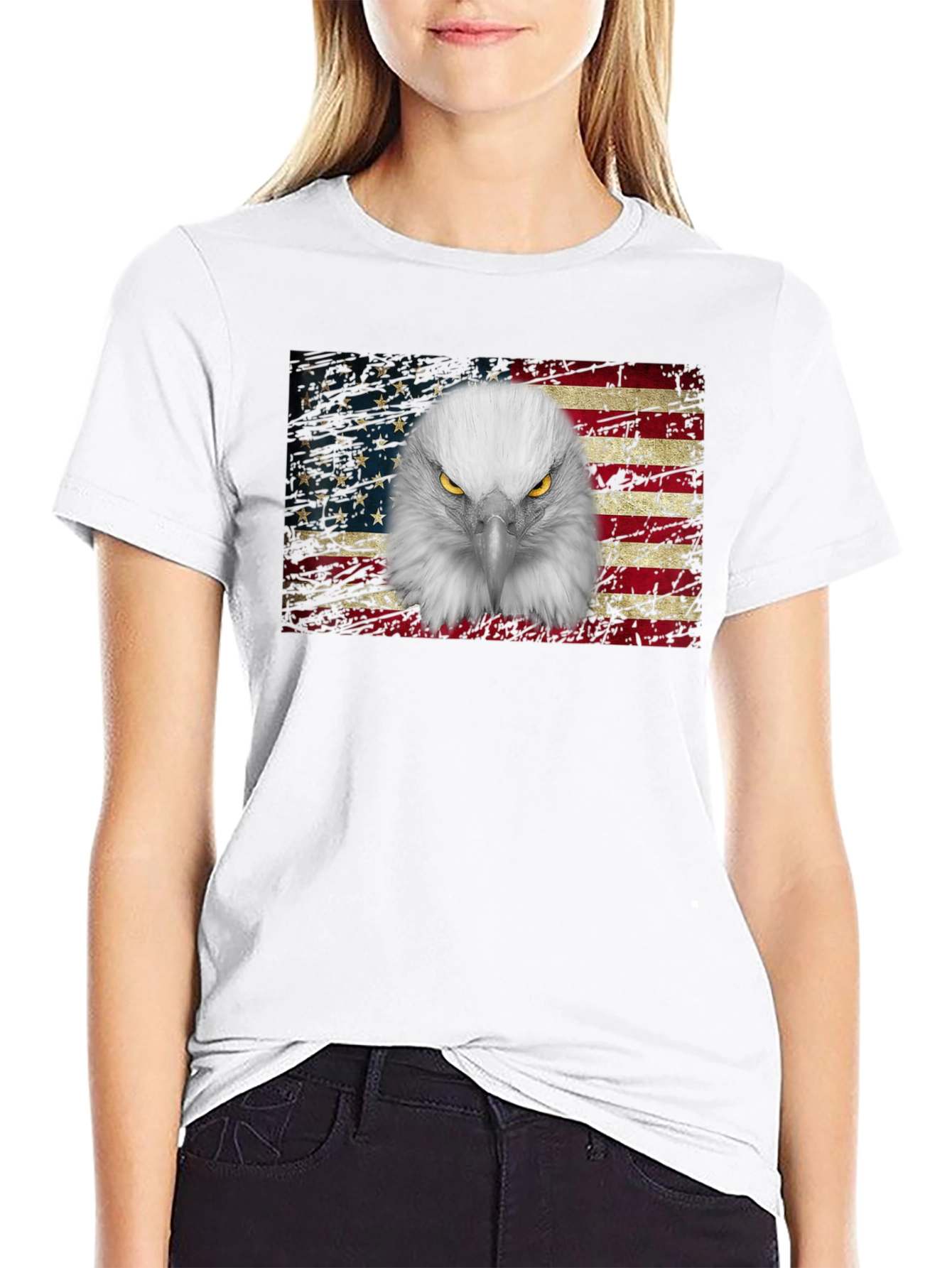 Eagle Flag Graphic T-Shirt