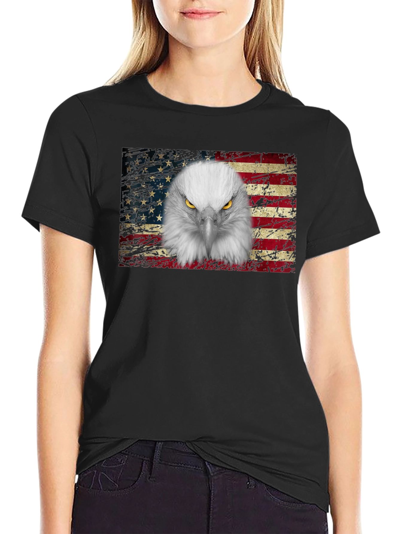 Eagle Flag Graphic T-Shirt