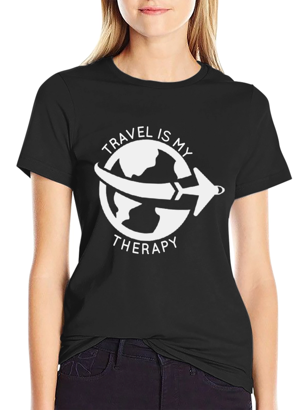 Travel Is My Therapy Graphic Tee - Adventure Shirt