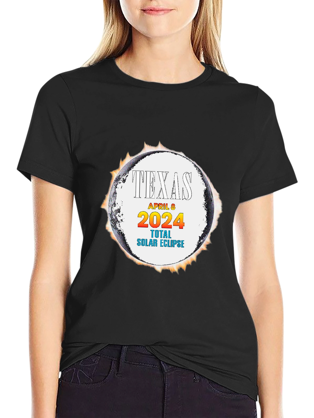 Texas Total Solar Eclipse April 8 2024 T-Shirt