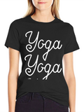 Yoga T-Shirt - Black - Relaxed Fit