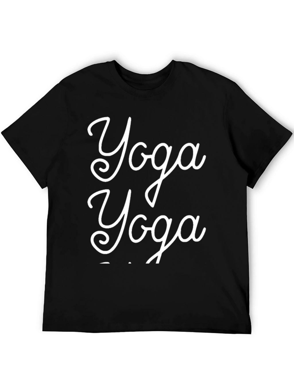 Yoga T-Shirt - Black - Relaxed Fit