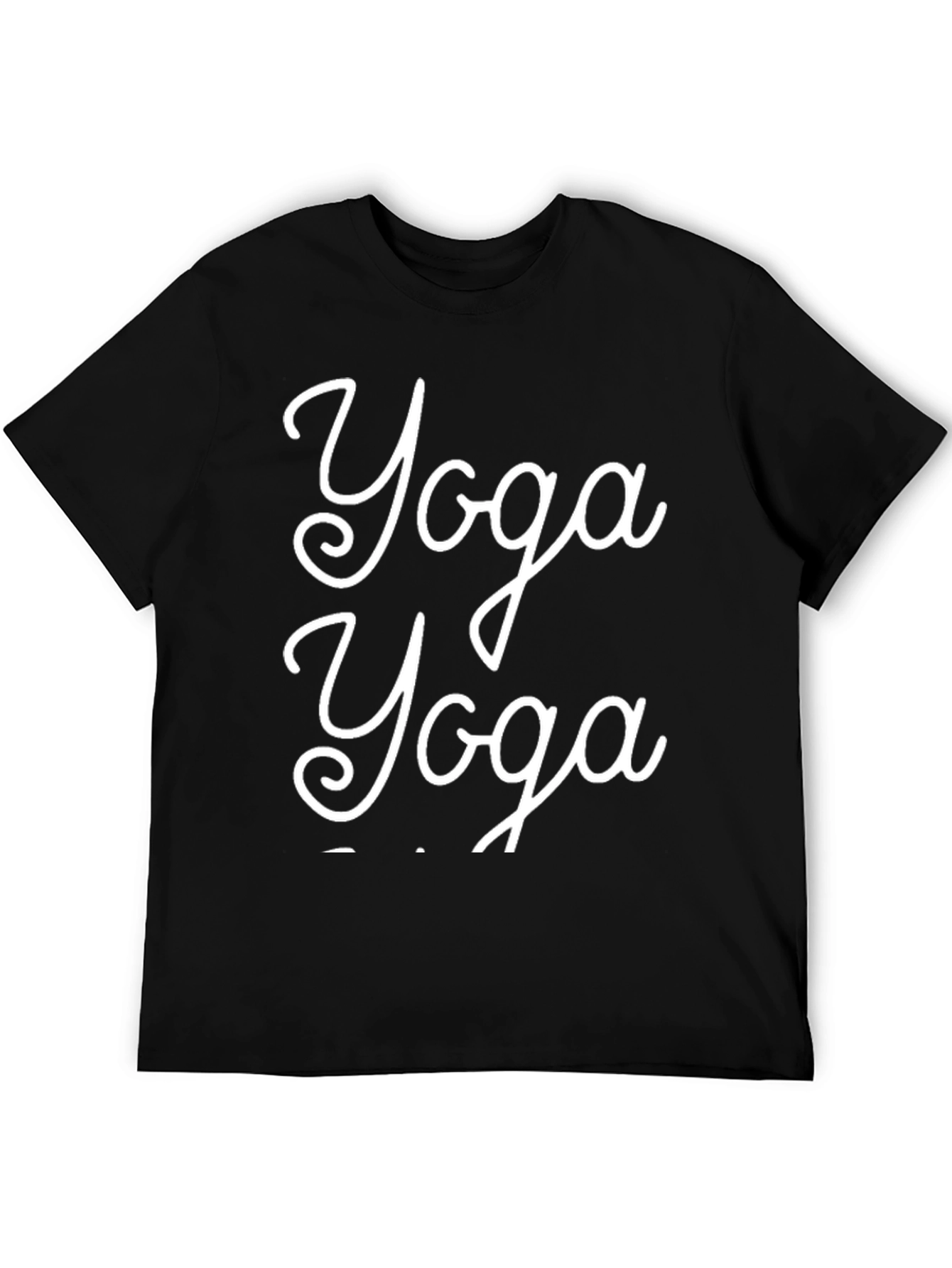 Yoga T-Shirt - Black - Relaxed Fit