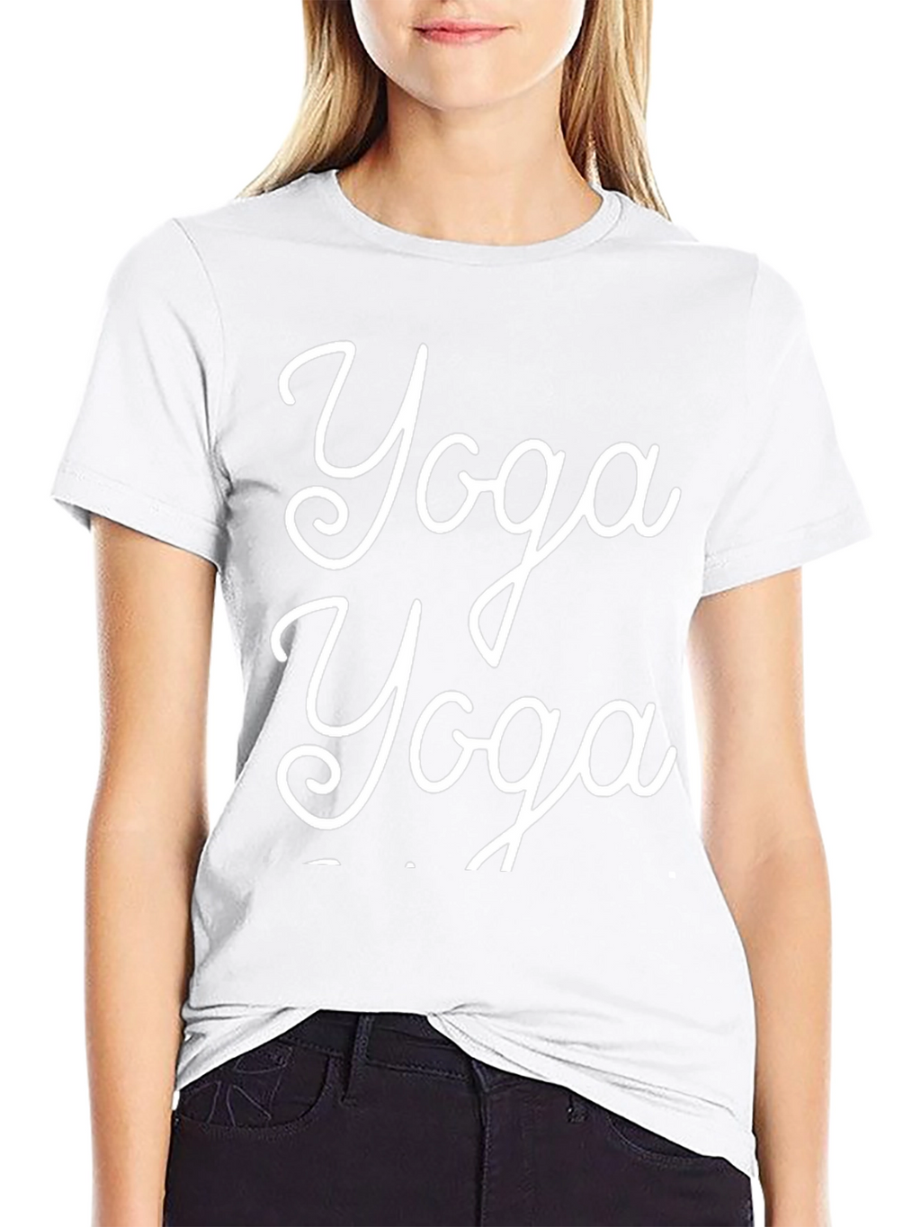 Yoga T-Shirt - Black - Relaxed Fit