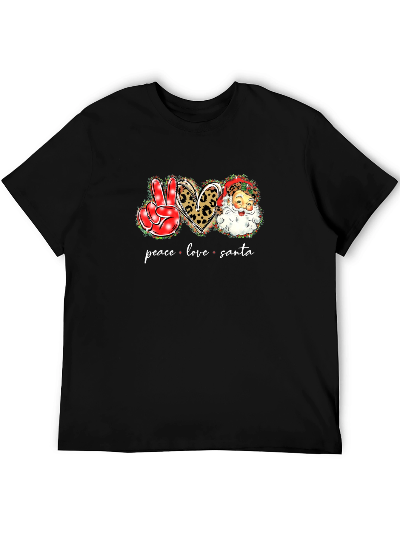 Peace Love Santa T-Shirt
