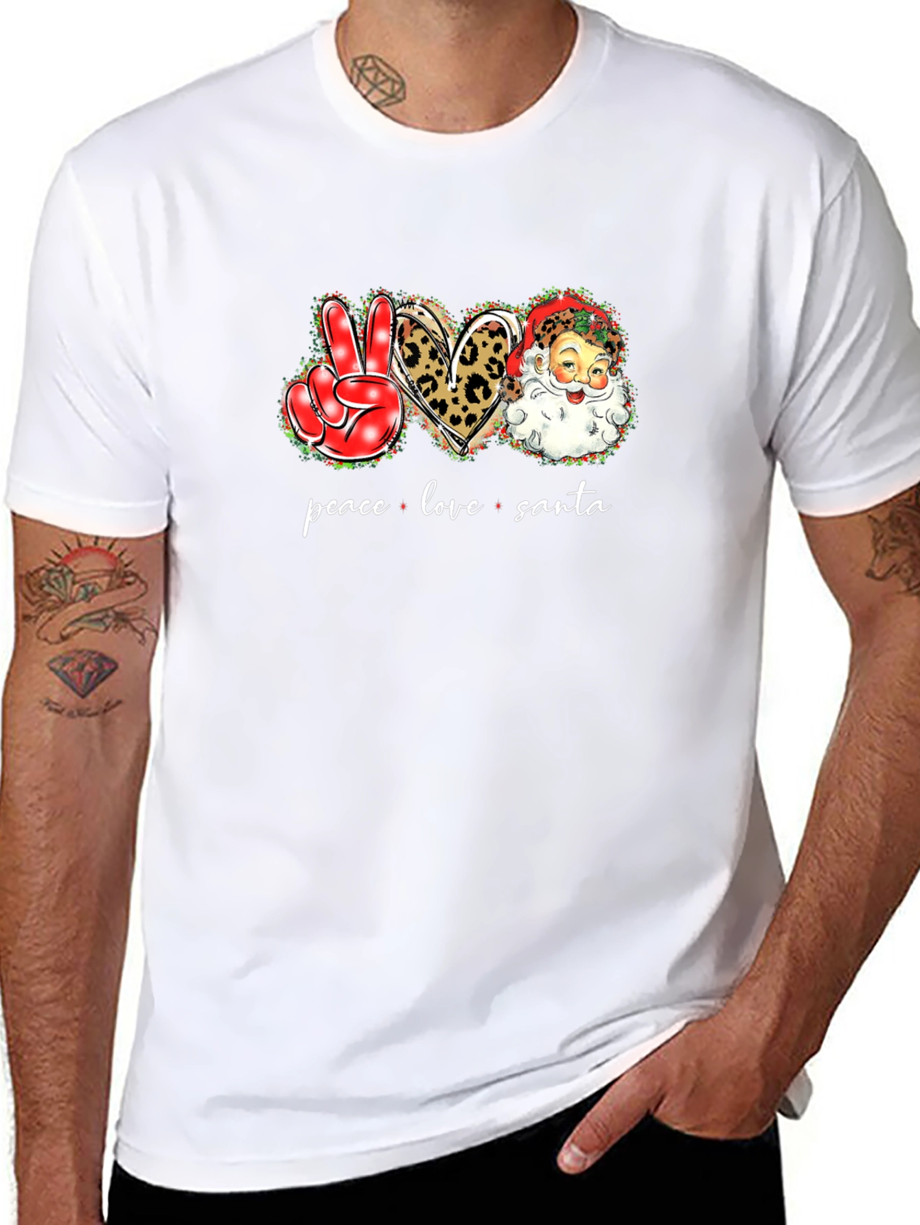 Peace Love Santa T-Shirt