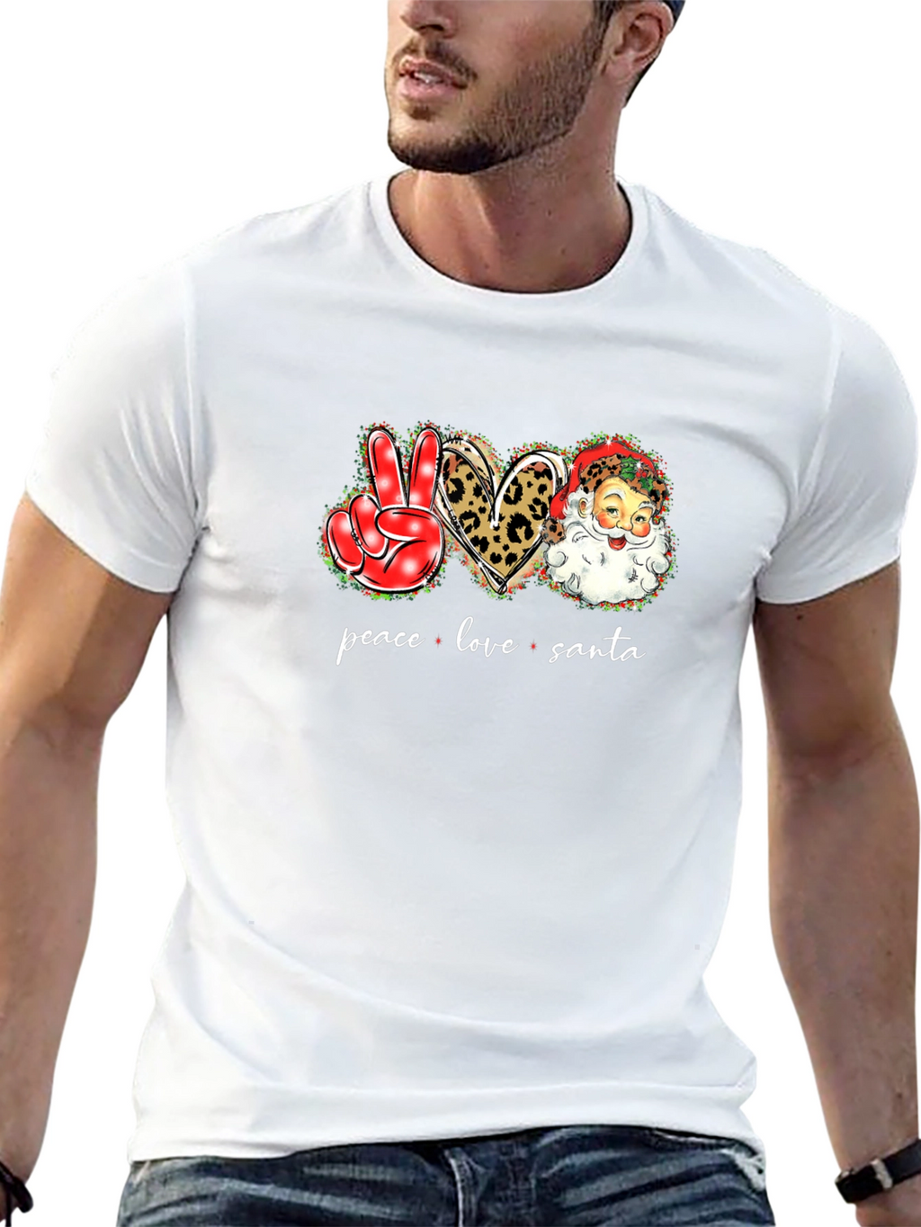 Peace Love Santa T-Shirt
