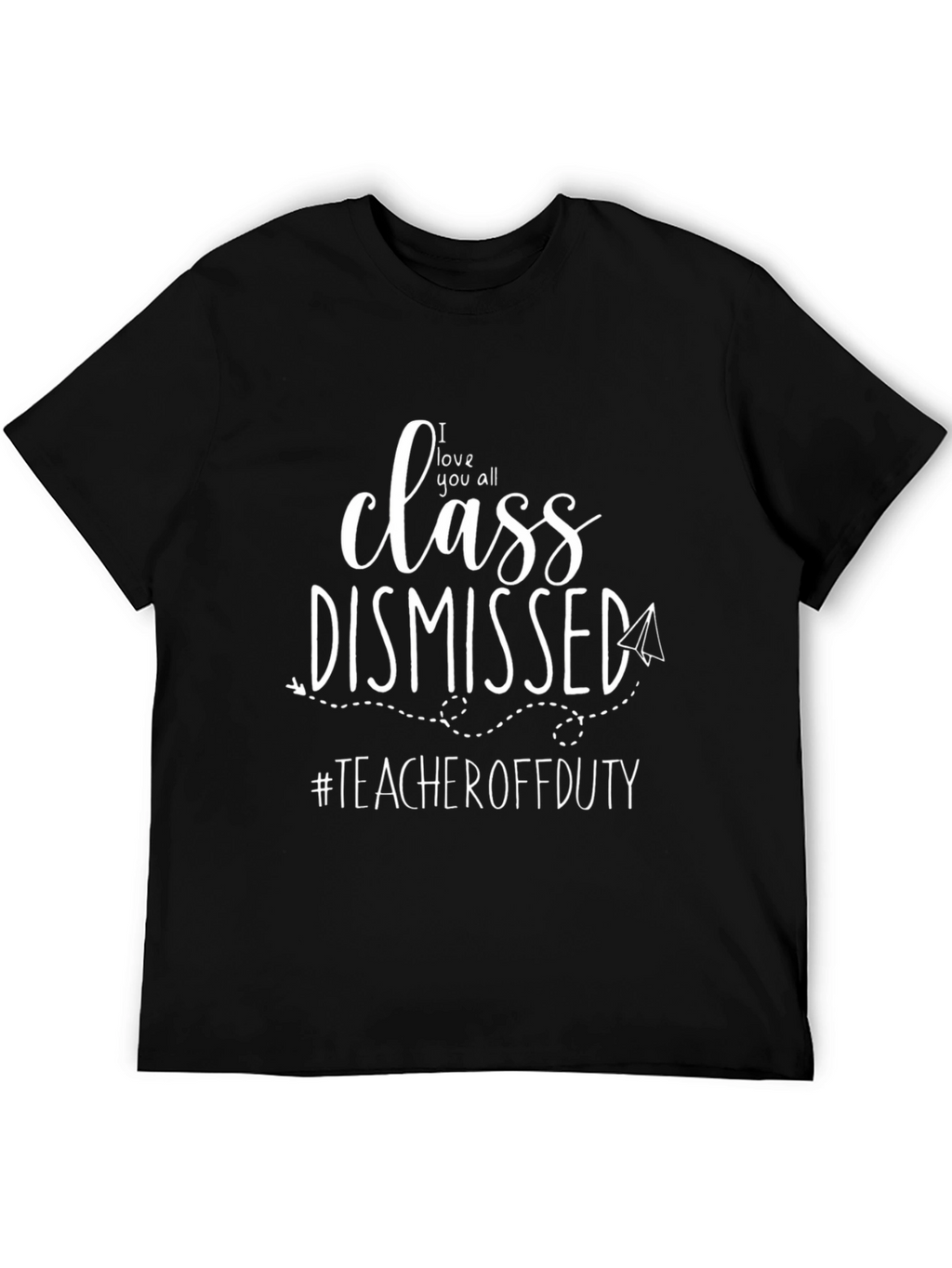 Teacher Off Duty Black Graphic T-Shirt