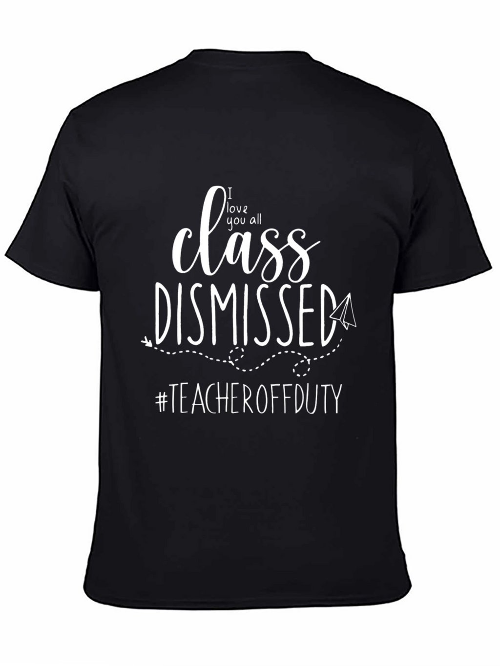 Teacher Off Duty Black Graphic T-Shirt