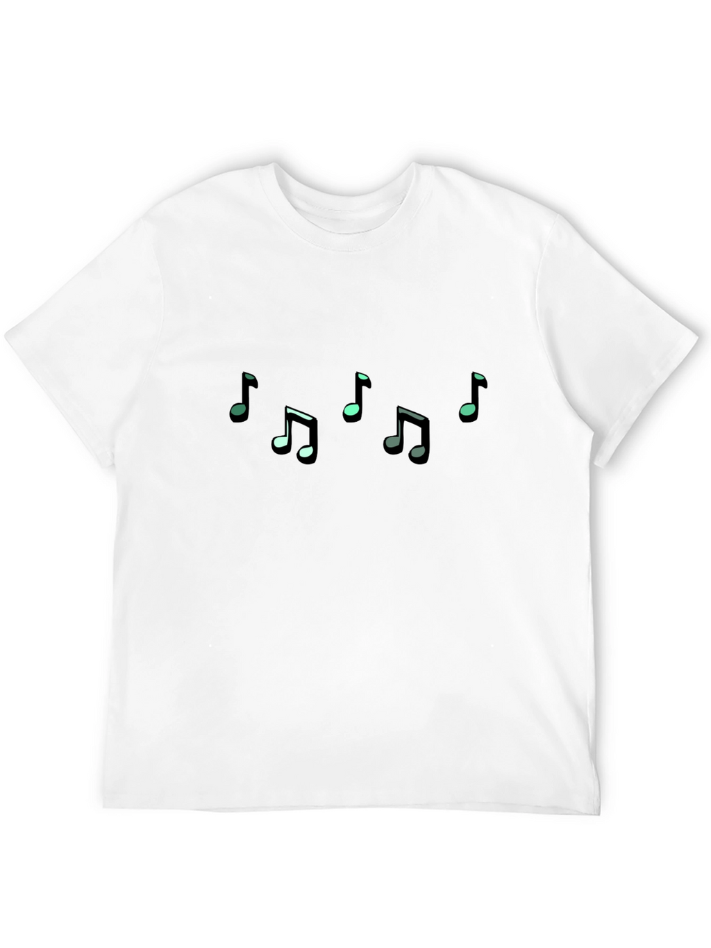 Musical Notes Black T-Shirt