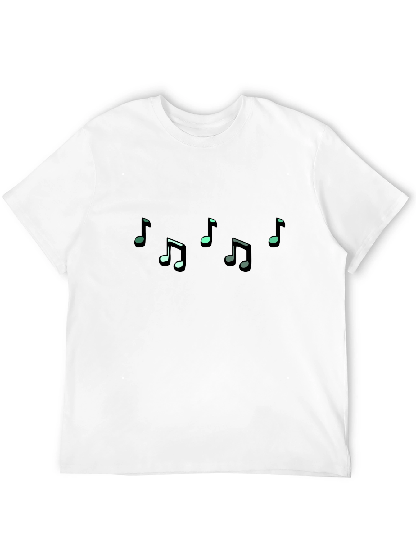 Musical Notes Black T-Shirt