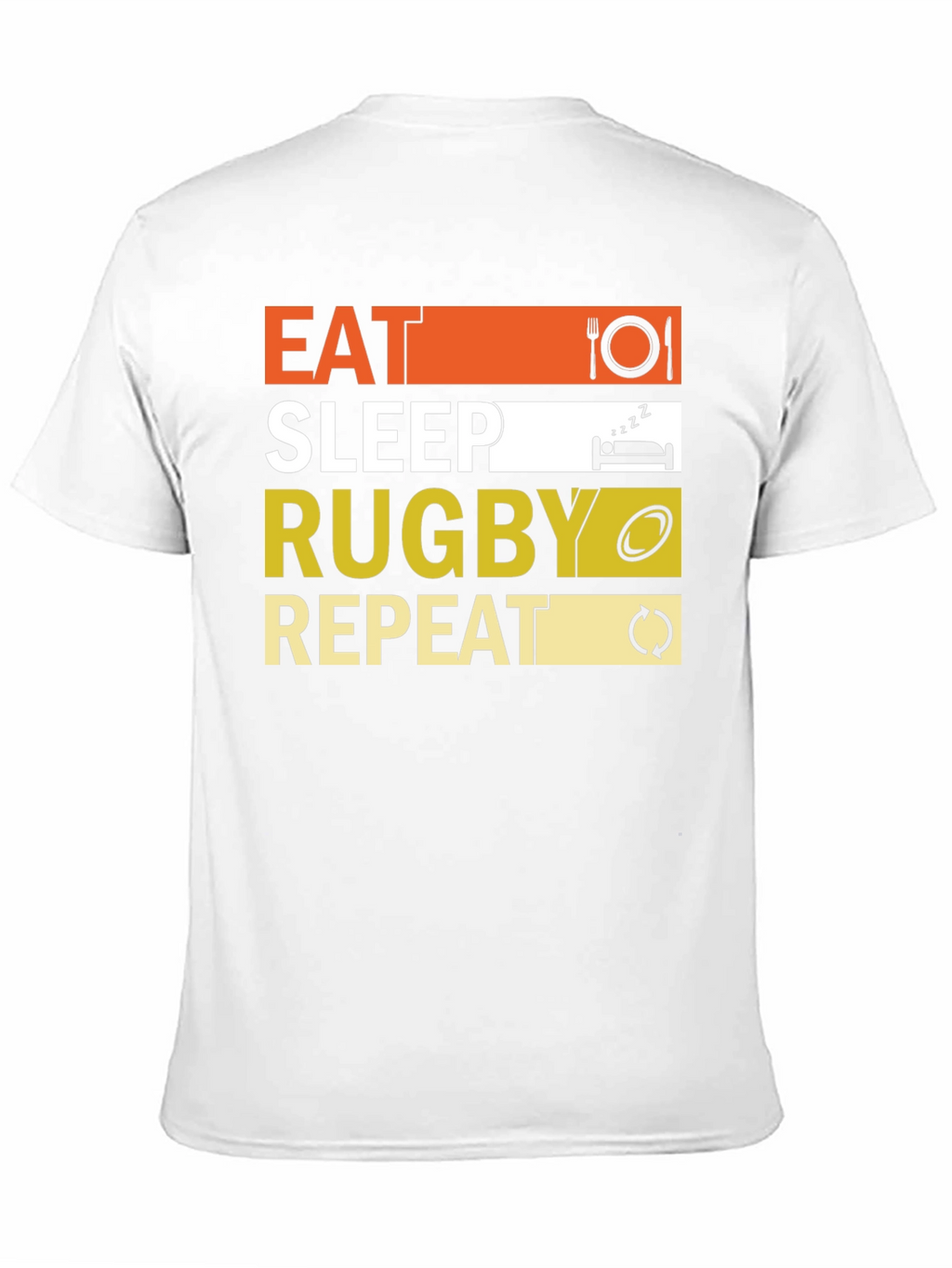 Eat Sleep Rugby Repeat Graphic Tee