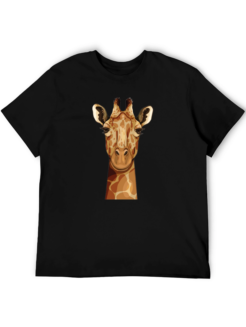 Giraffe Graphic Tee - Unisex Black T-Shirt