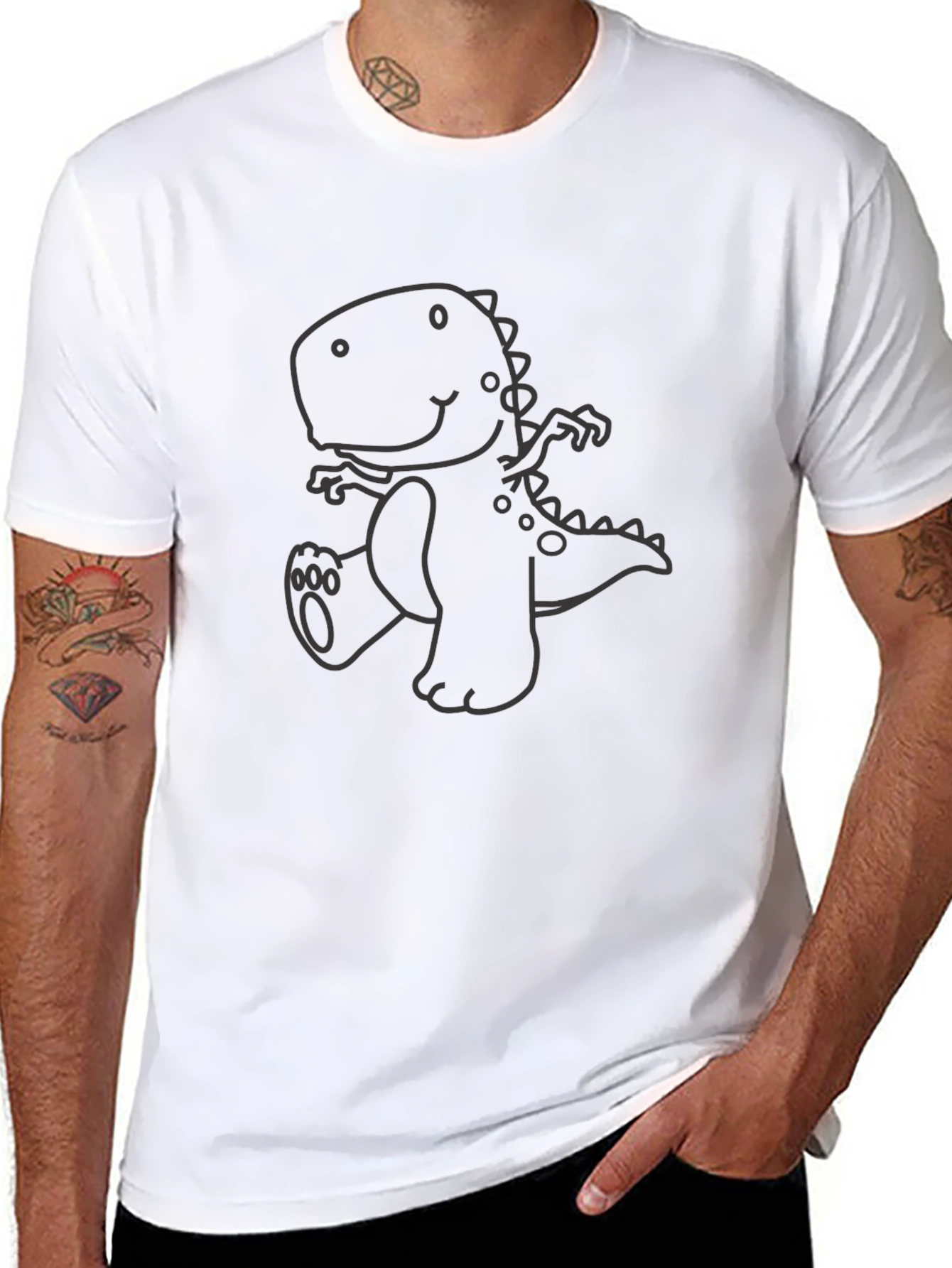 Dino Graphic Tee - Casual Comfort