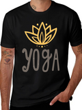 Yoga Lotus Flower Graphic Tee