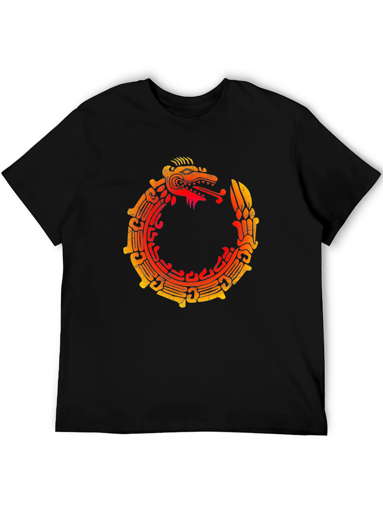 Ouroboros Serpent Graphic Tee - Black