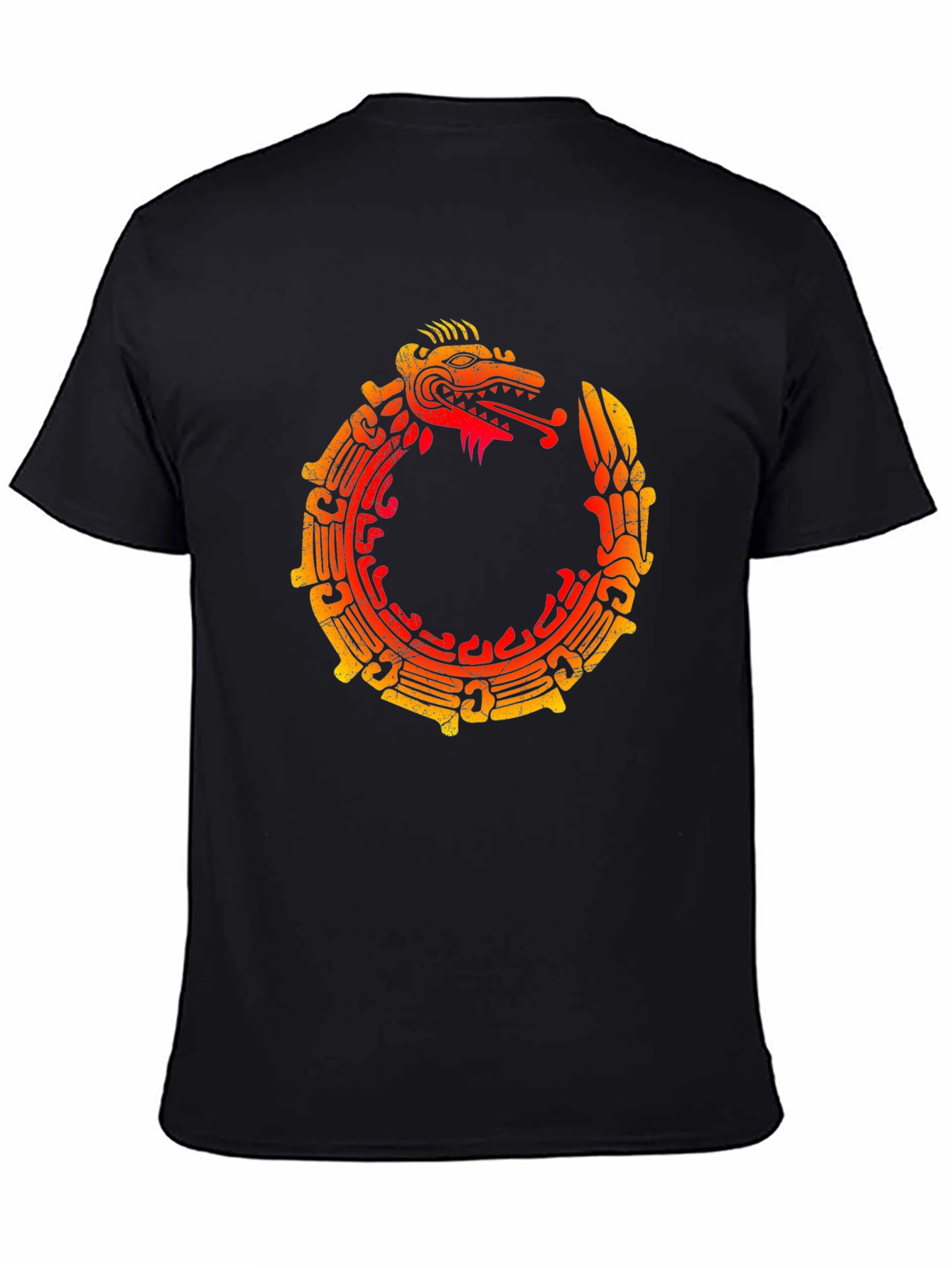 Ouroboros Serpent Graphic Tee - Black