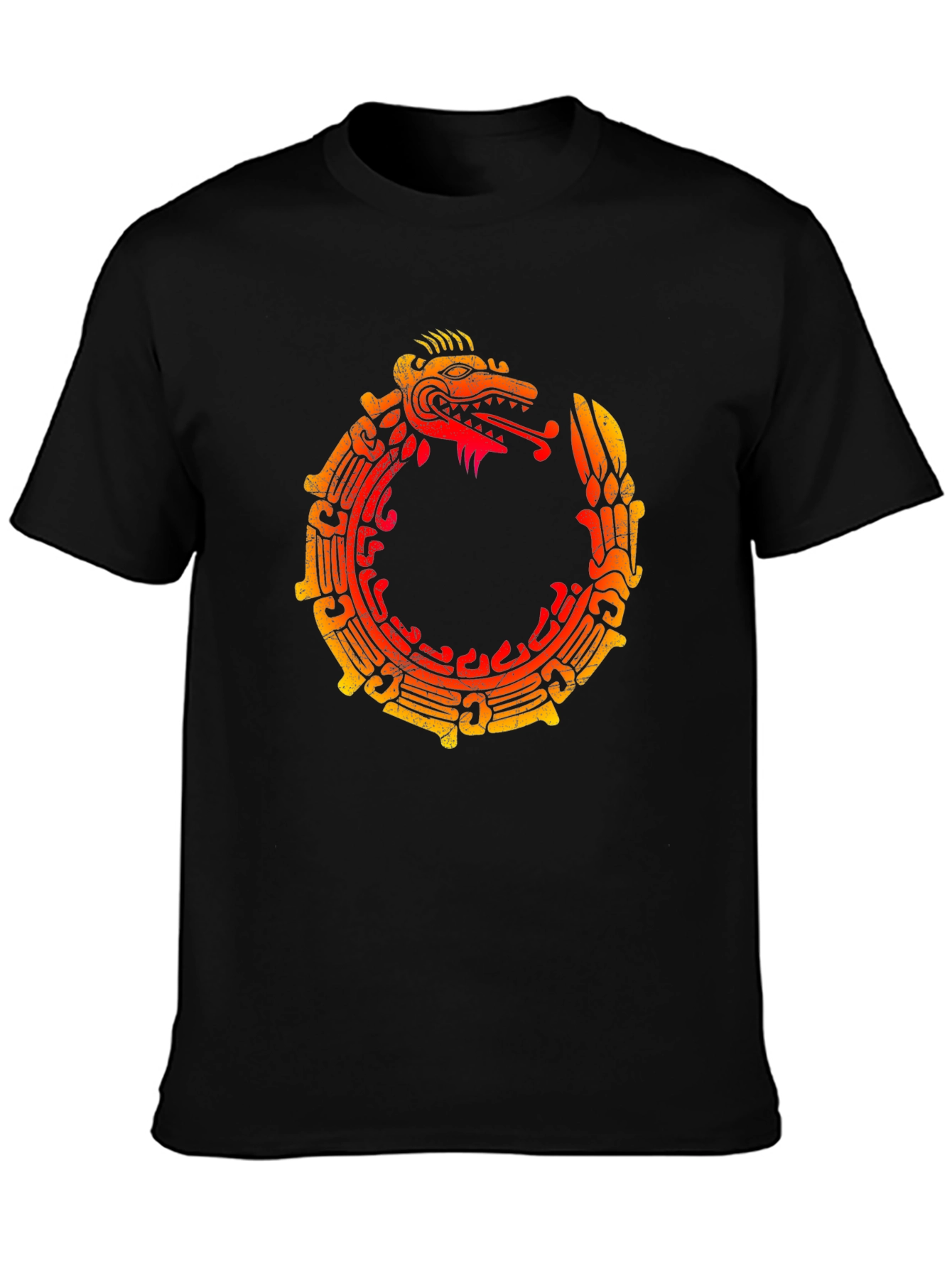 Ouroboros Serpent Graphic Tee - Black